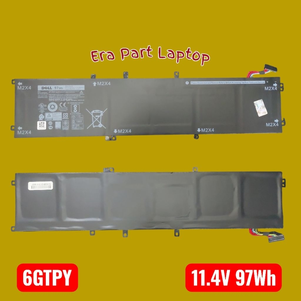Baterai Battery Delll Precision 5520 5530 XPS 15 9560 9570 6GTPY 97Wh