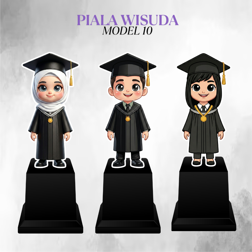 PIALA WISUDA ANAK TERBAIK Model 10 | Plakat Wisuda Akrilik SD TK Murah