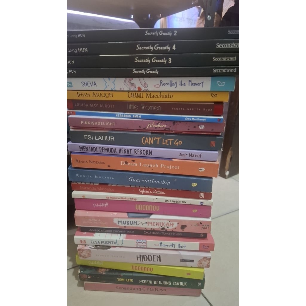 STOK TERBATAS Di Jual Buku bekas Novel komik Fan fiction Mizan tere liye vacancy dlp darko
