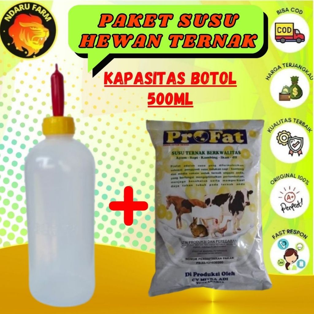 Paket Susu Profat Dot Botol Susu Sapi Kambing kerbau sapi domba NDARUFRAM