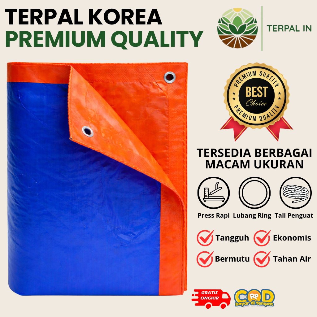 Terpal_in - Terpal Korea | A5 | A8 | A12 | A20 | Tebal 2x3 2x4 3x3 3x4 3x5 4x5 4x6 4x8 Awet Kualitas