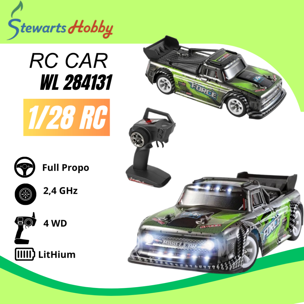 RC WL 284131 Rally Drift 1/28 Short Course RTR Metal Chassis