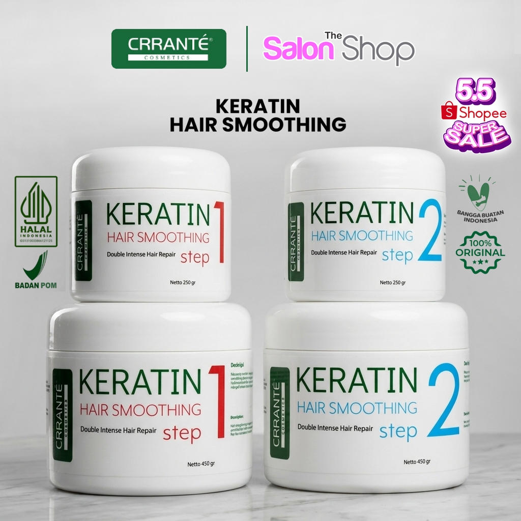 Crrante Keratin Hair Smoothing | Straightener Rebonding Opti Straight Pelurus Rambut | gdkd01