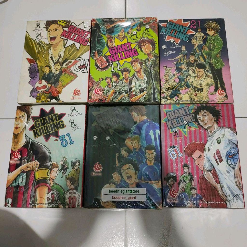 Komik Giant Killing 1-60, No Bolong, Kolpri + Segel, TS