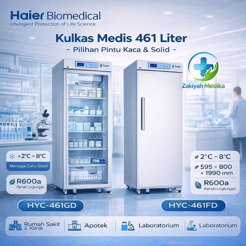 Kulkas Medis / Vaksin Haier Biomedical 461L HYC - 461GD / HYC - 461FD | Kulkas Farmasi Haier  Lemari