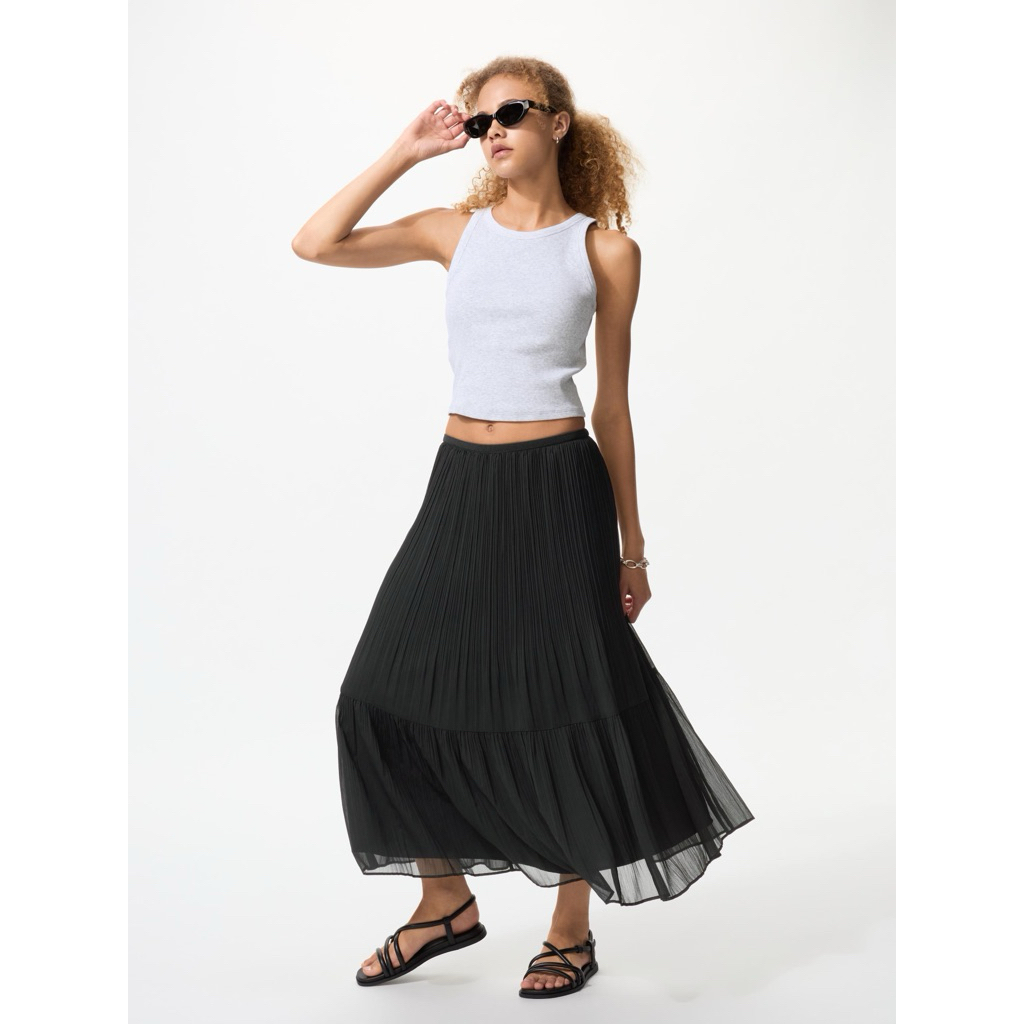 Rok Uniqlo panel sifon