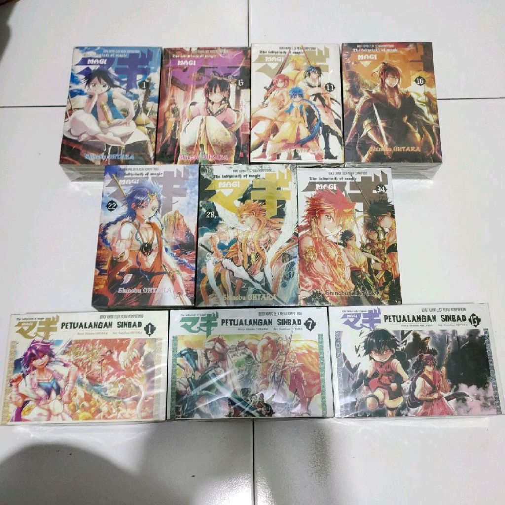 Komik Magi The Labyrinth of Magic 1- 37 tamat + Komik Petualangan Sinbad 1-19 tamat, TS