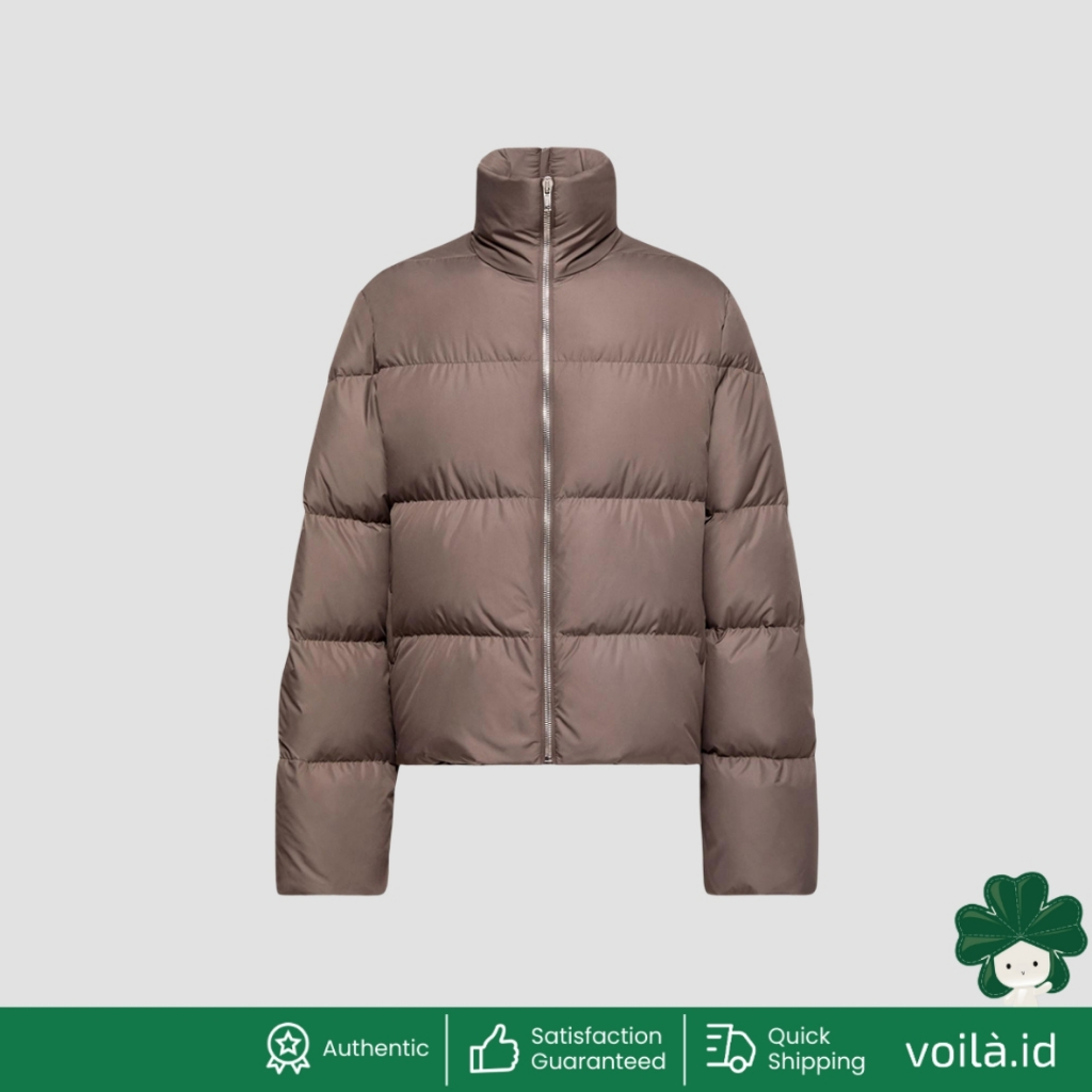M + Rick Owens Cyclopic Short Down Jacket Taupe