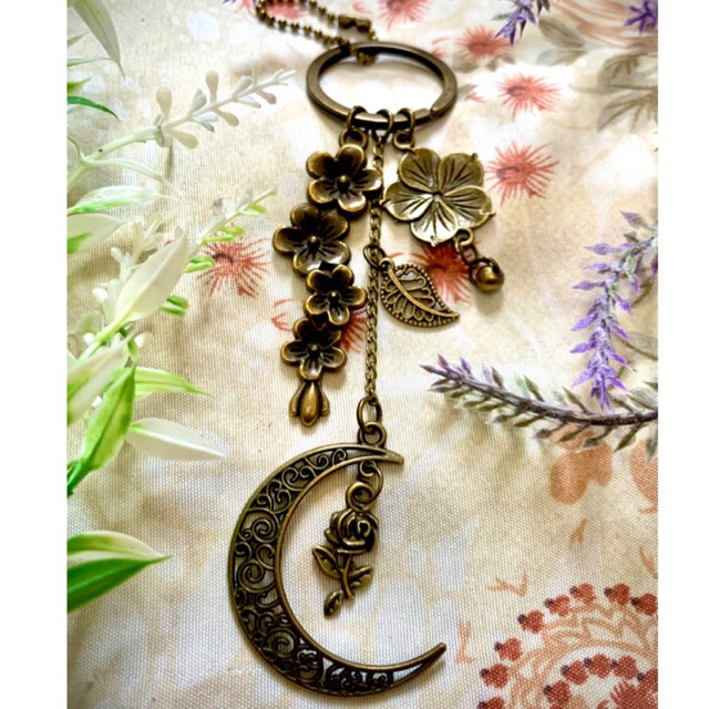 Bag Charm / Gantungan Kunci / Ganci Vintage Antik Coach Tearose Besi Bakar ATG Keychain COC Mawar