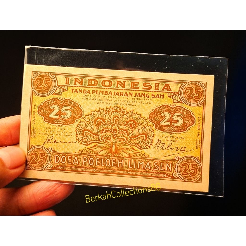 25 sen seri federal tahun 1947 bagus ory