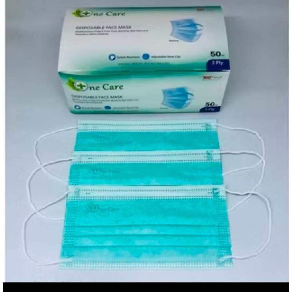 MASKER EARLOOP (TYPE MEDIS) ONE CARE 3 Ply  isi 50 PCS NON BOX (TERMURAH)