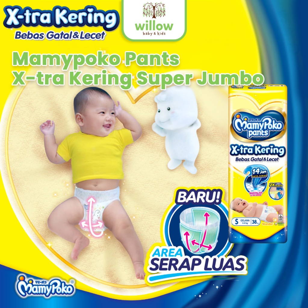 Popok Bayi - Mamypoko Pants X-Tra Kering (Super Jumbo)