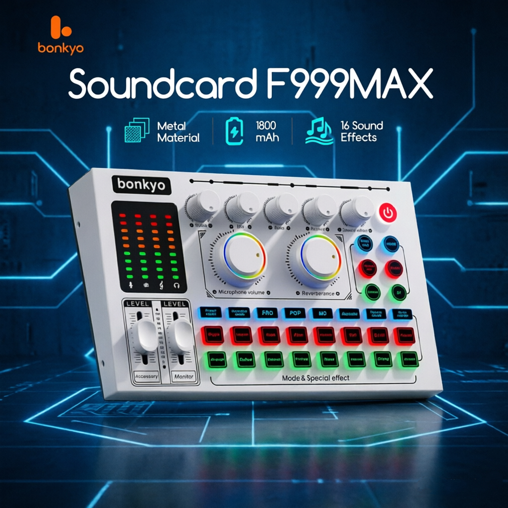 Hi-Net&Bonkyo  F999MAX/F999X/F999NEO sound card live broadcast equipment full set Bluetooth live sou