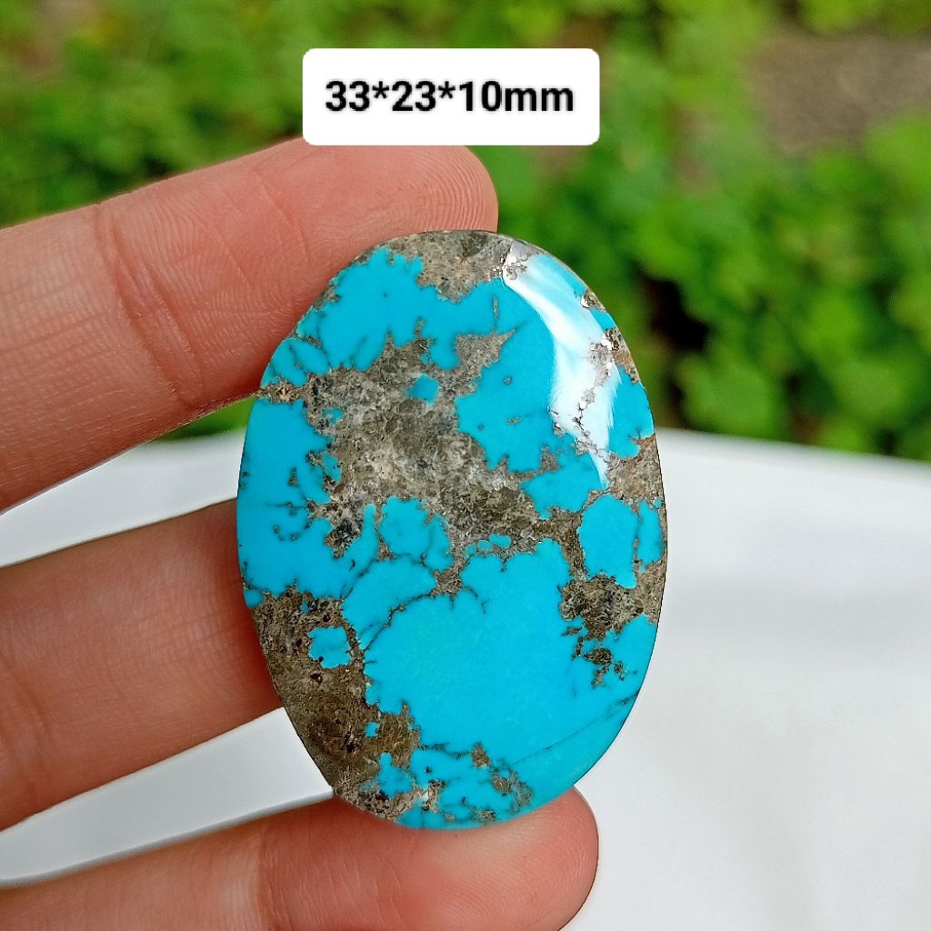 batu pirus Persia biru pancy super mewah asli