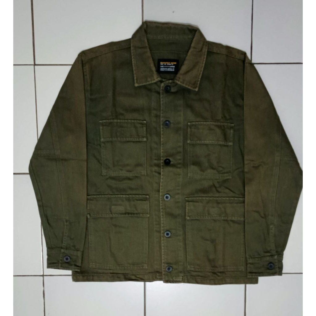 PROMO CUMAN 200.000 Preloved Erigo Utility Army Jacket Ukuran L