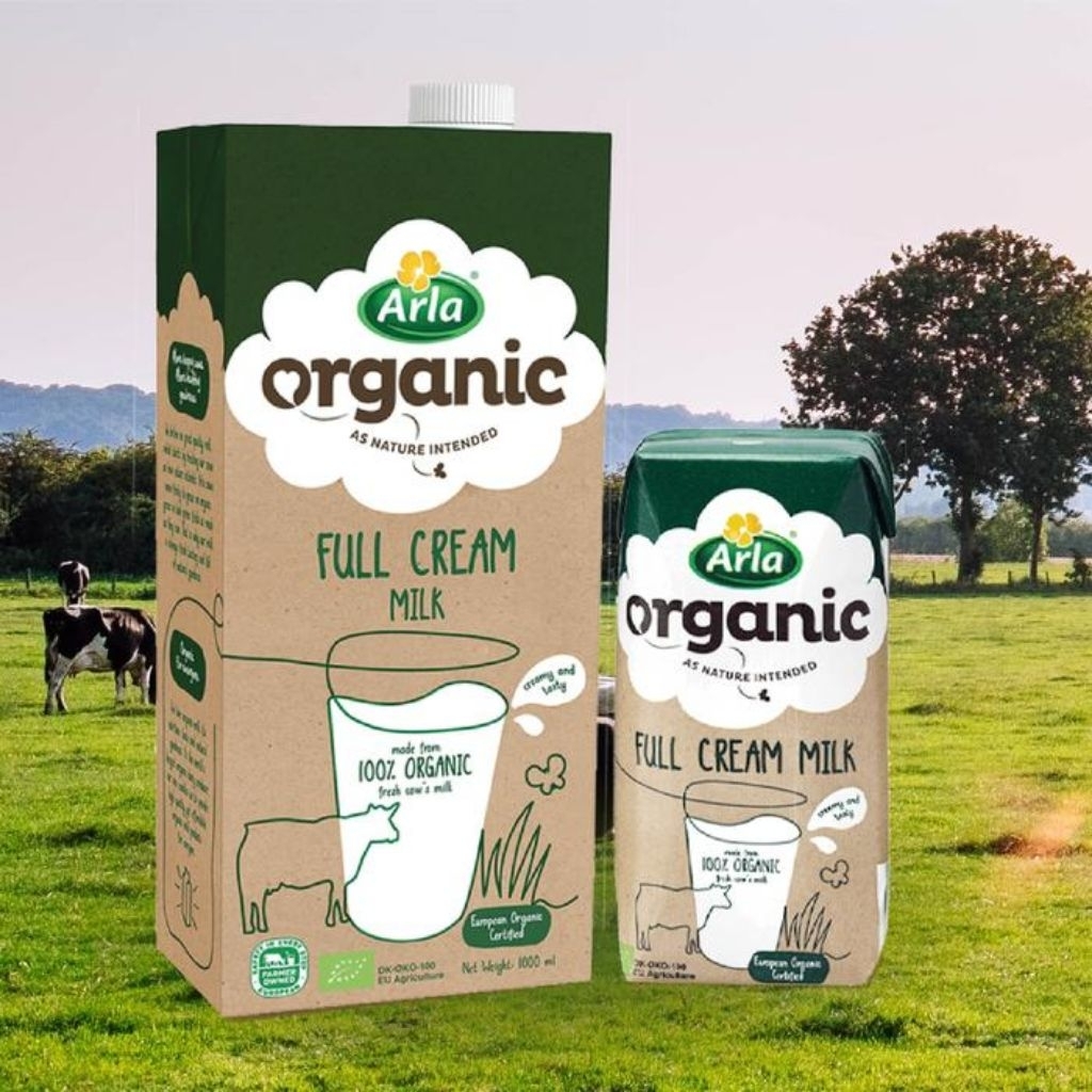 Susu UHT Organik Arla 200 ml- 100% Organik, Kaya Nutrisi, Rasa Lembut