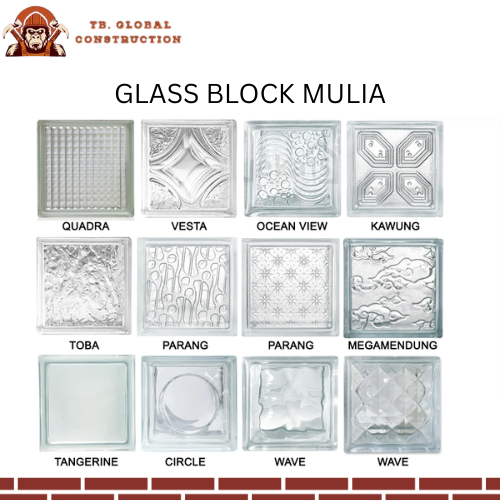 Glass Block Mulia Ukuran 20 x 20 x 10