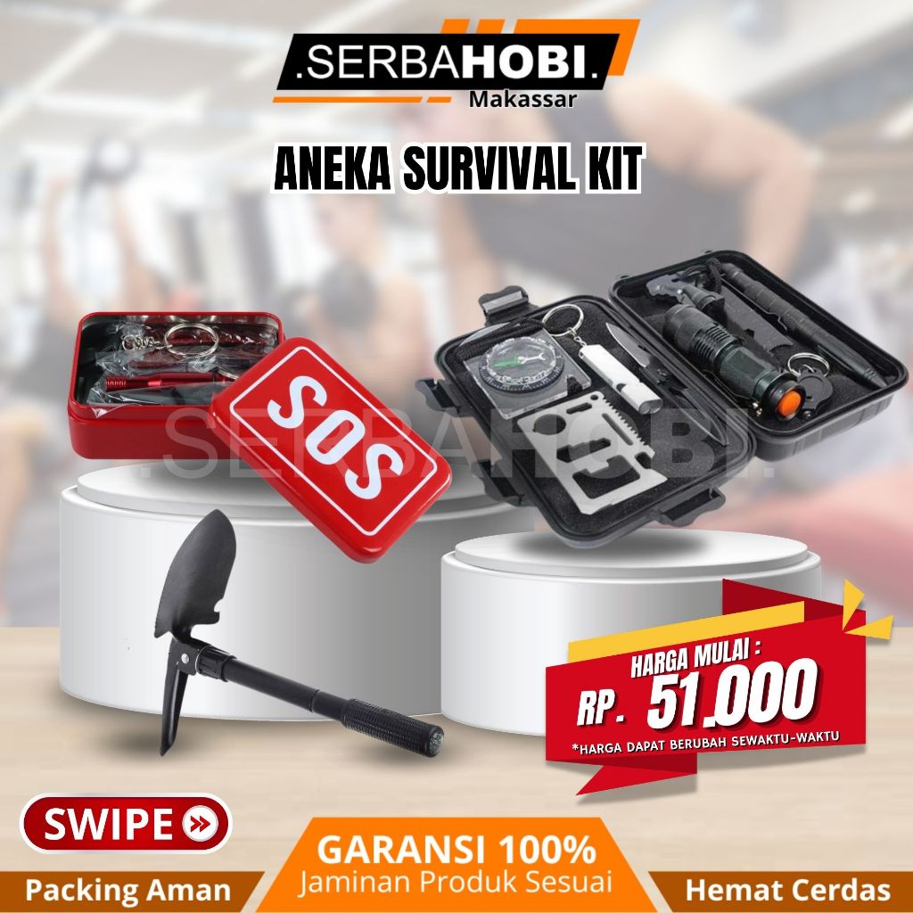 Survival Kit Outdoor /  Perlengkapan Outdoor & Hiking / Survival Kit Lengkap