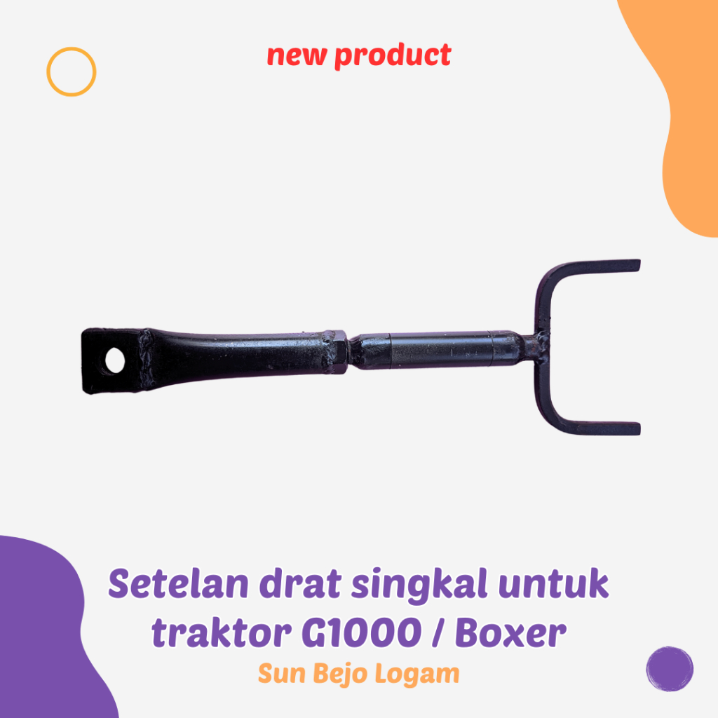 Setelan Drat Singkal Traktor G1000 Boxer Ulir Pengatur Bajak Sawah Sparepart Traktor Tangan