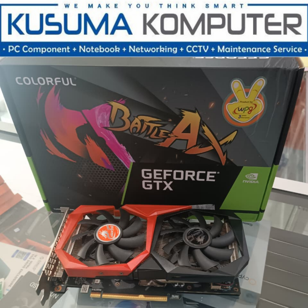 VGA Colorful GTX 1650 4GB DDR6 Bekas Garansi Resmi 2027