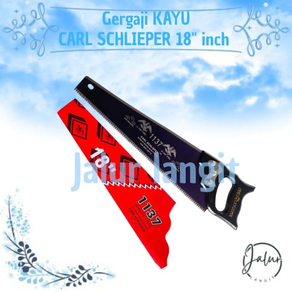 GERGAJI KAYU CAP MATA ORIGINAL CARL SCHLIEPER 18 INCH GRAJI KAYU TAJAM