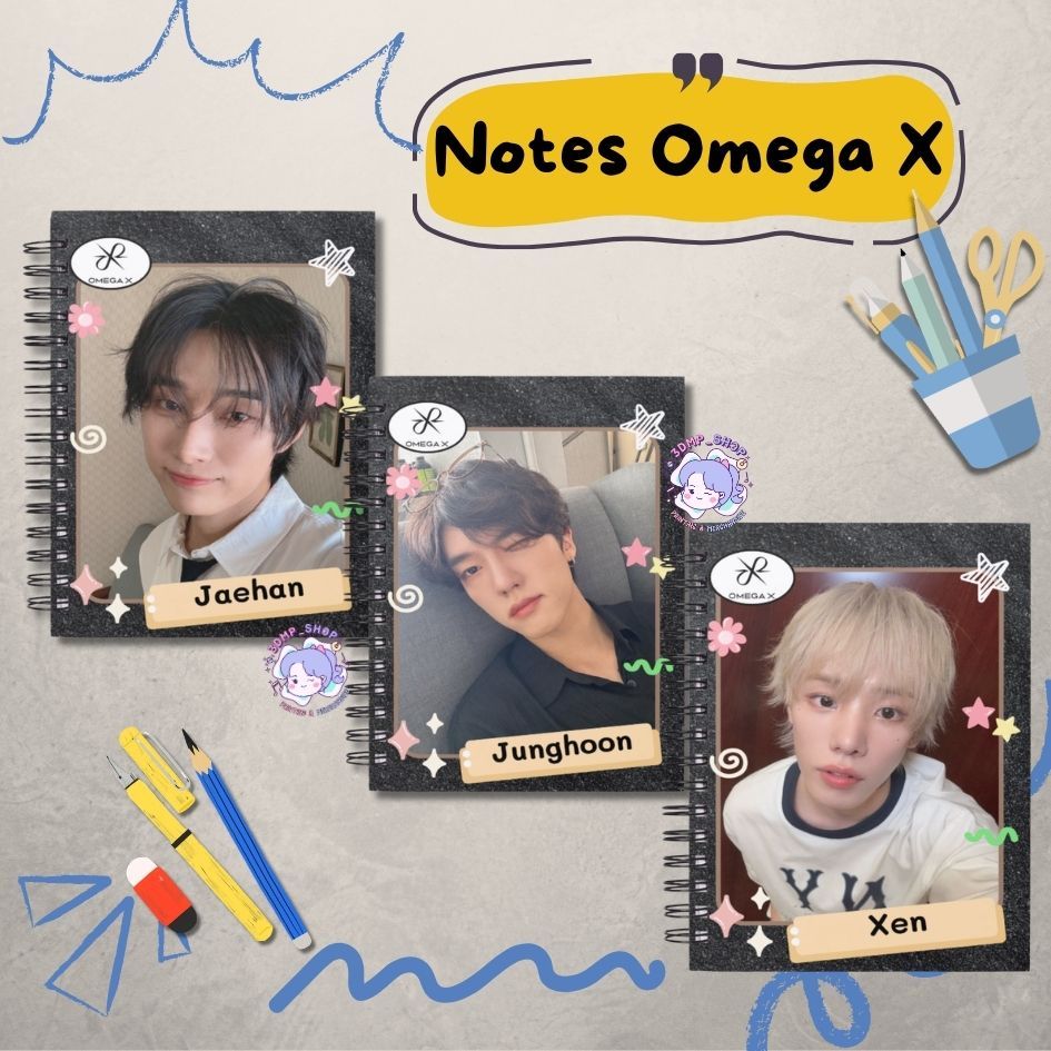 Notes Buku Tulis A5 A6 Omega X Hangyeom Hwichan Hyuk Jaehan Jehyun Junghoon Kevin Sebin Taedong Yech