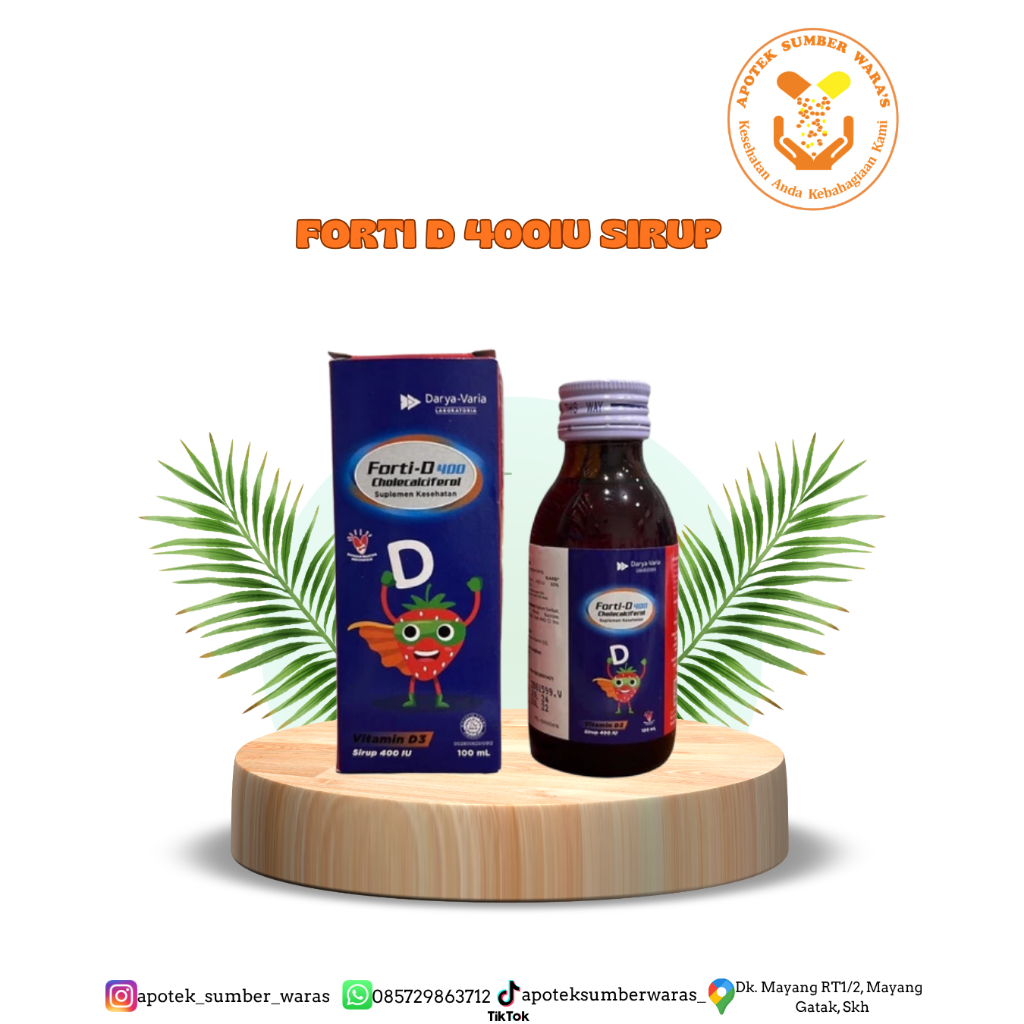 FORTI D SYRUP 400 IU 100 ML - Vitamin Anak D3 400IU