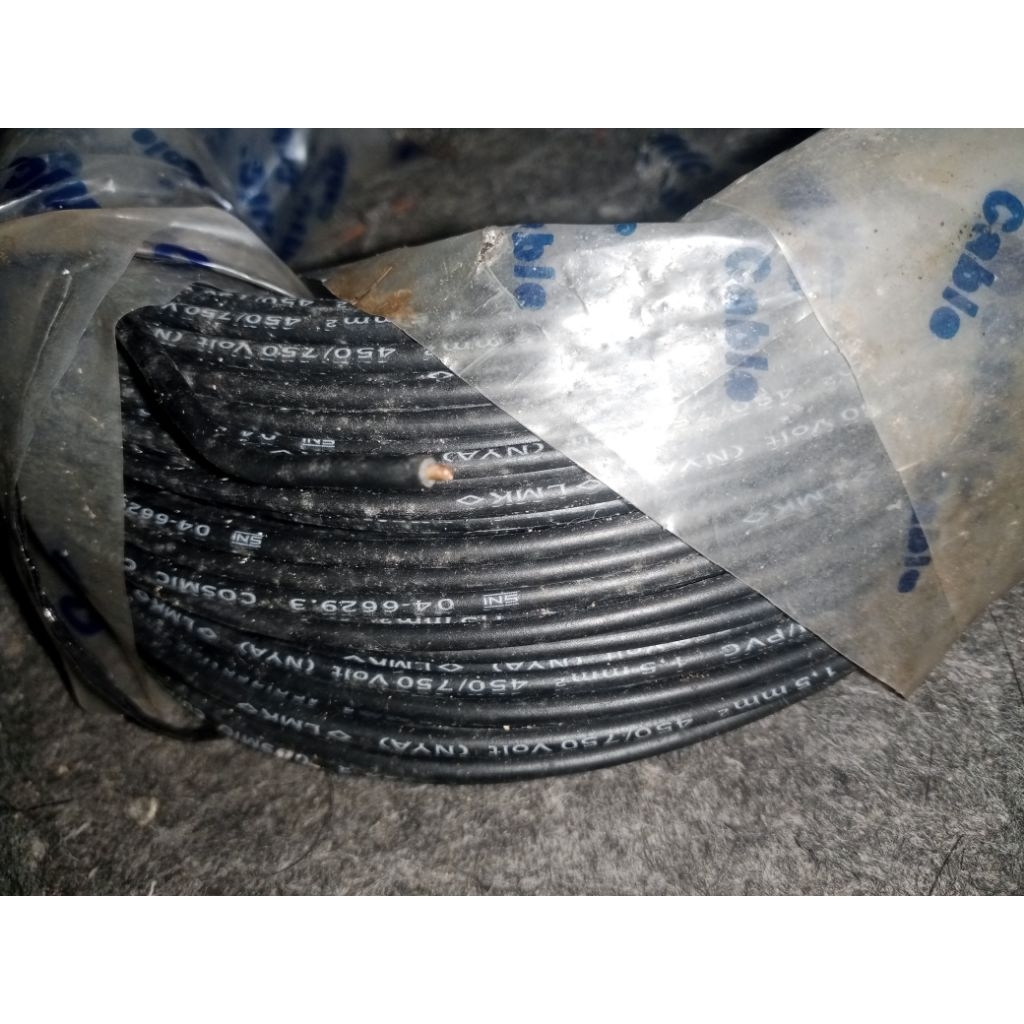 kabel instalasi listrik cosmic NYA 1,5 sqmm 50 meter