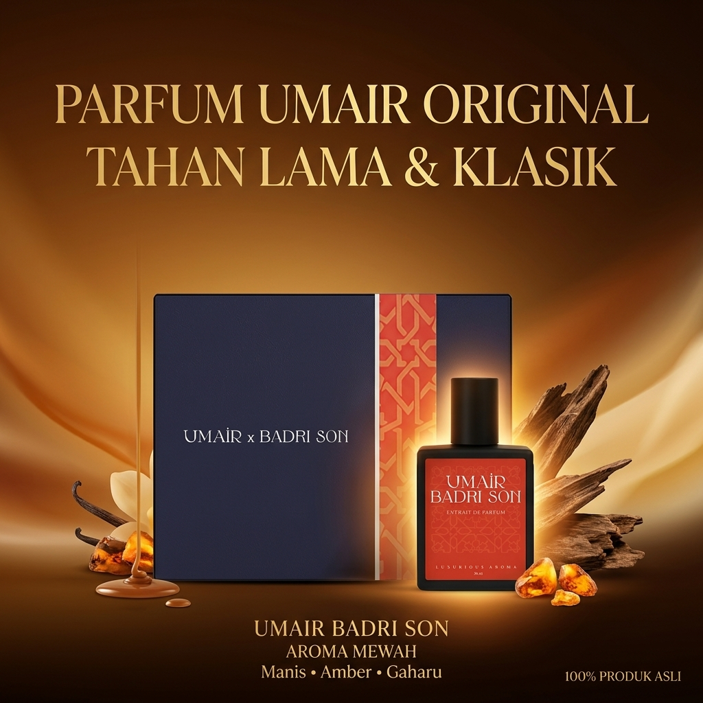 Parfum Umair Original Pria Tahan Lama – Umair Badri Son Extrait De Parfum 30ml Aroma Sweet Oud