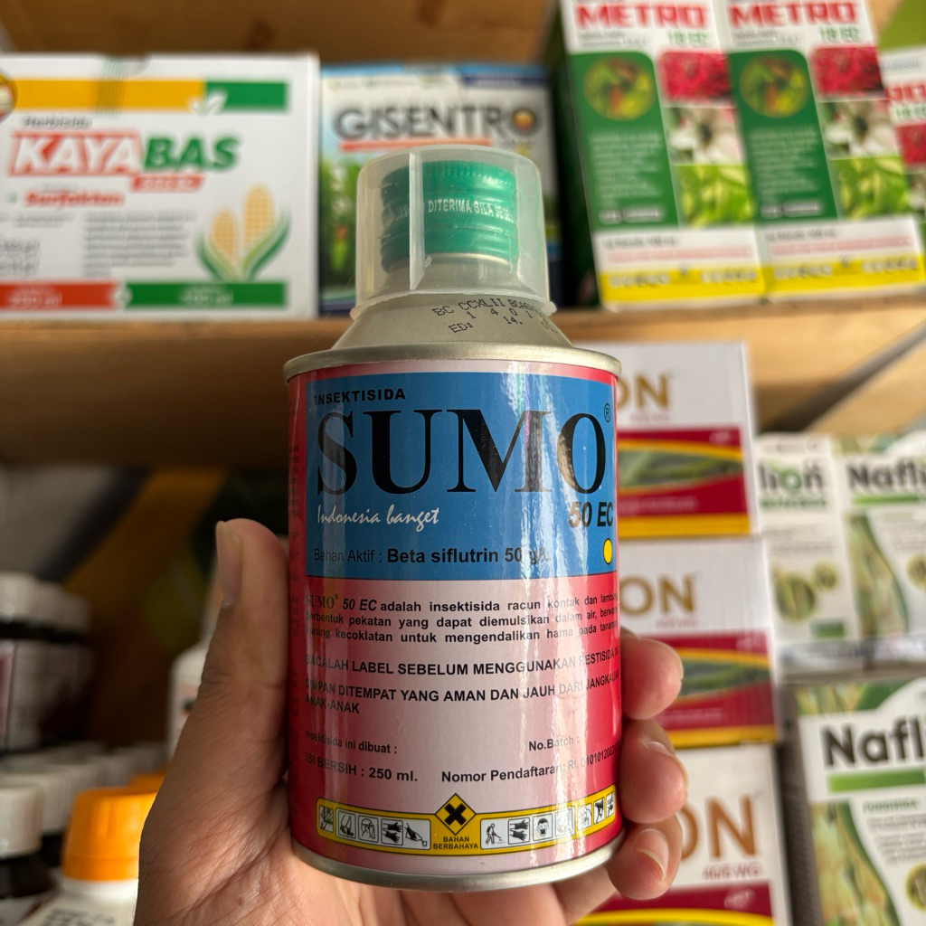 Insektisida Sumo 50 EC 250 ml Obat Hama Orong-Orong Lembing Batu Embuk Tanah Ampuh Pertanian