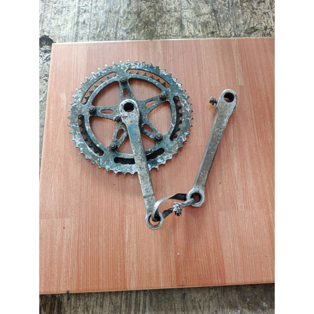 crankset sepeda balap jadul model pantek second
