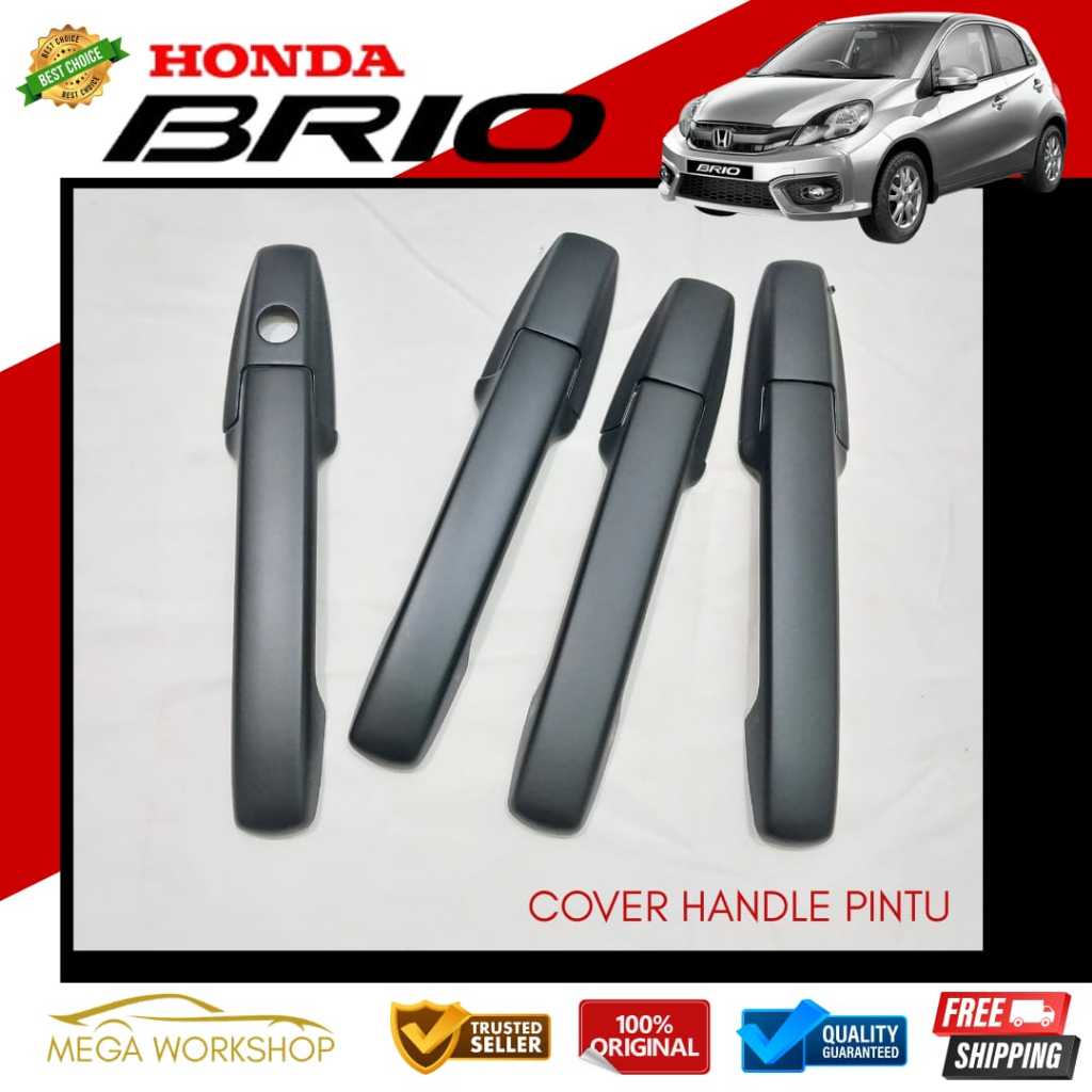 Cover Handle Mobil Honda Brio 2012 - 2017 Hitam Doff