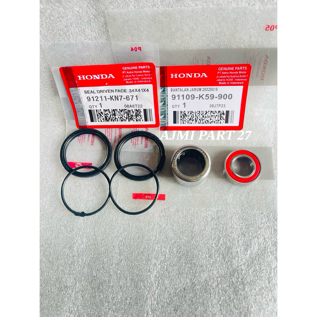 Bearing bambu Pully K59+Seal sil oring Pully KN7 Honda Vario 150 LED Old,Vario 150 New,PCX 150 Lokal