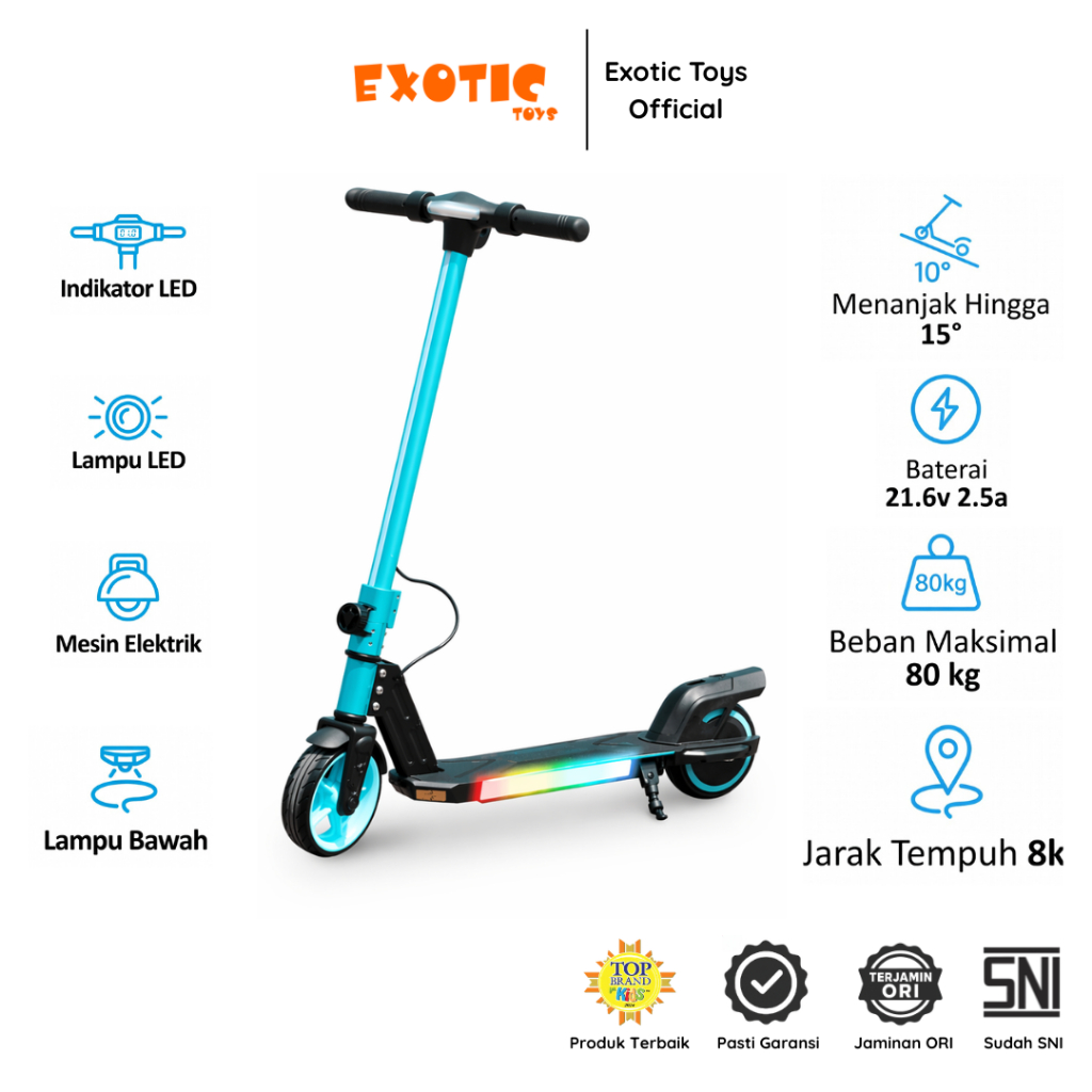 Exotic Toys Skuter Lipat Listrik Remaja dan Dewasa Rechargeable ST-8143