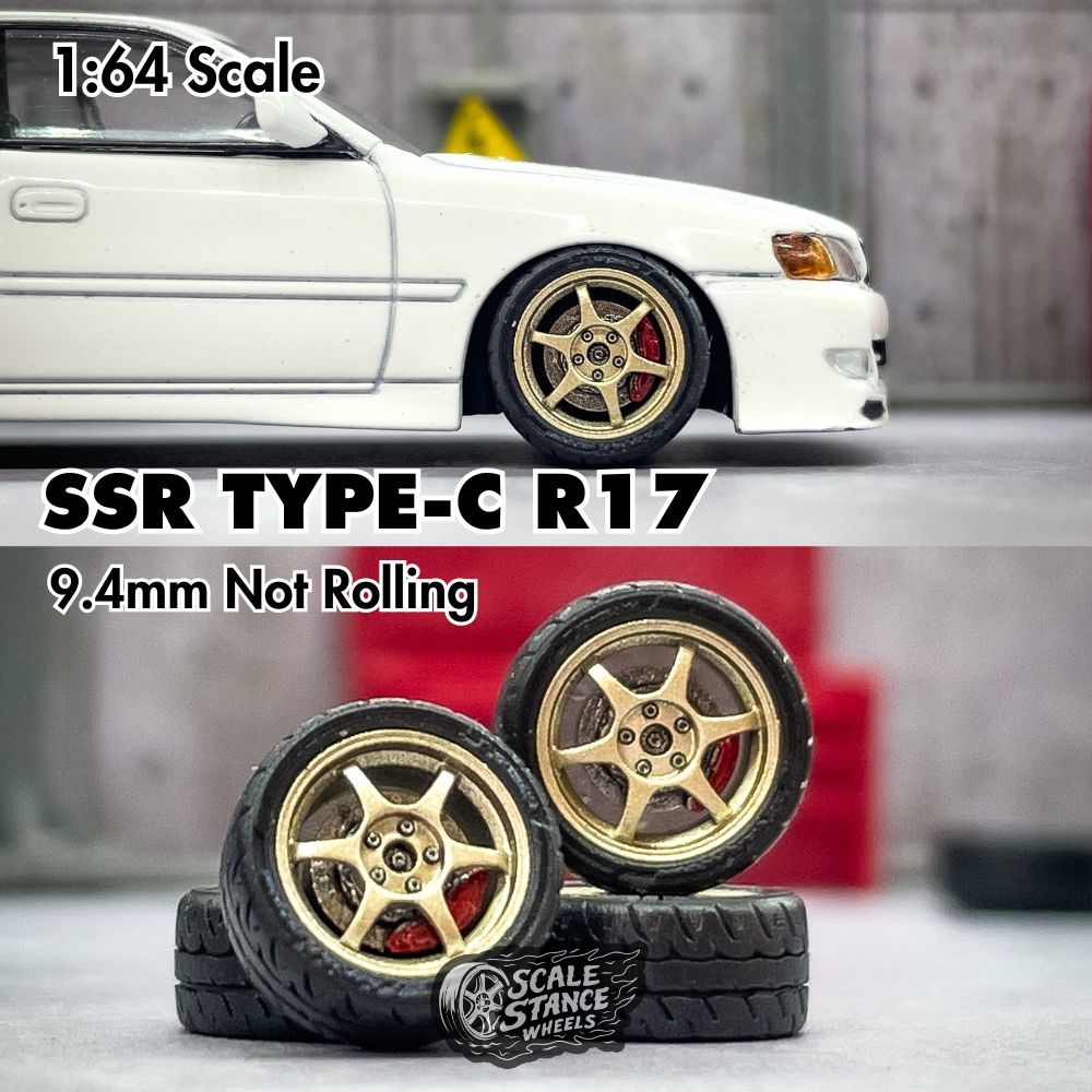 Velg Diecast SSR Type-C R17 9.4mm Skala 1:64 Scale Stance Mini Scale