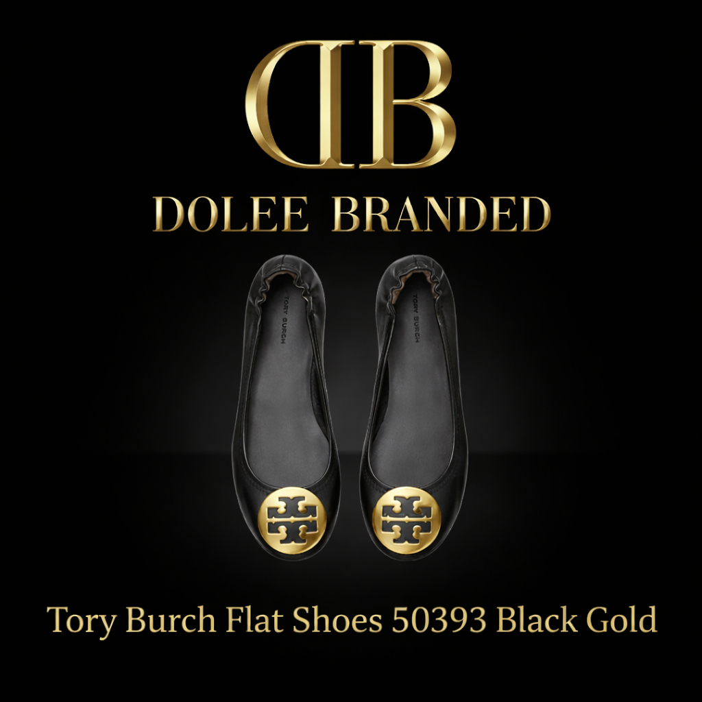 50393 Flat Shoes Black Gold