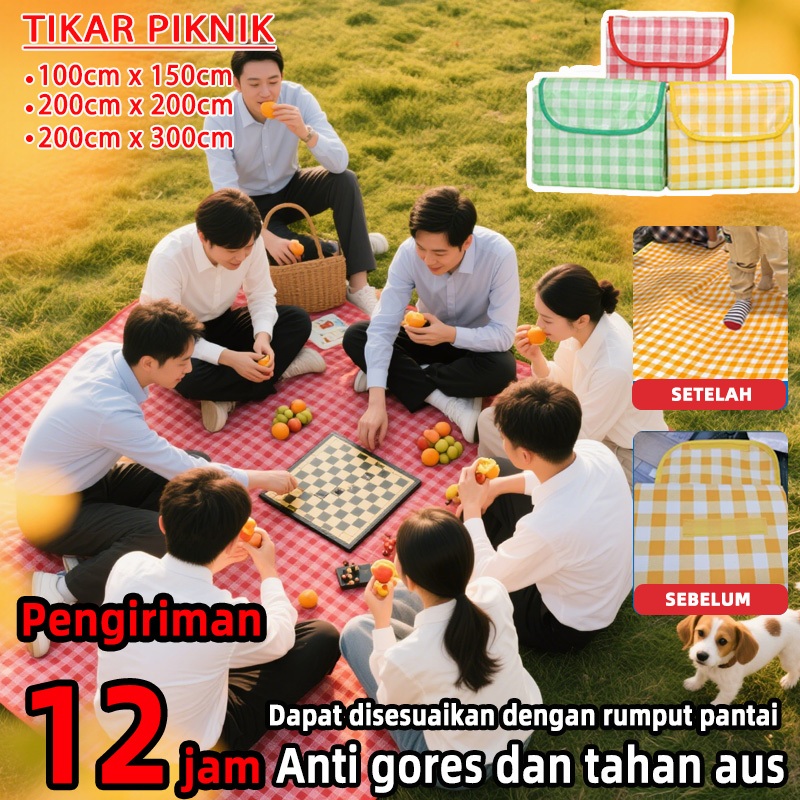 [Kualitasting]  tikar lipat piknik waterproof jumbo tikar lipat piknik jumbo 300x200 anti air tikar 