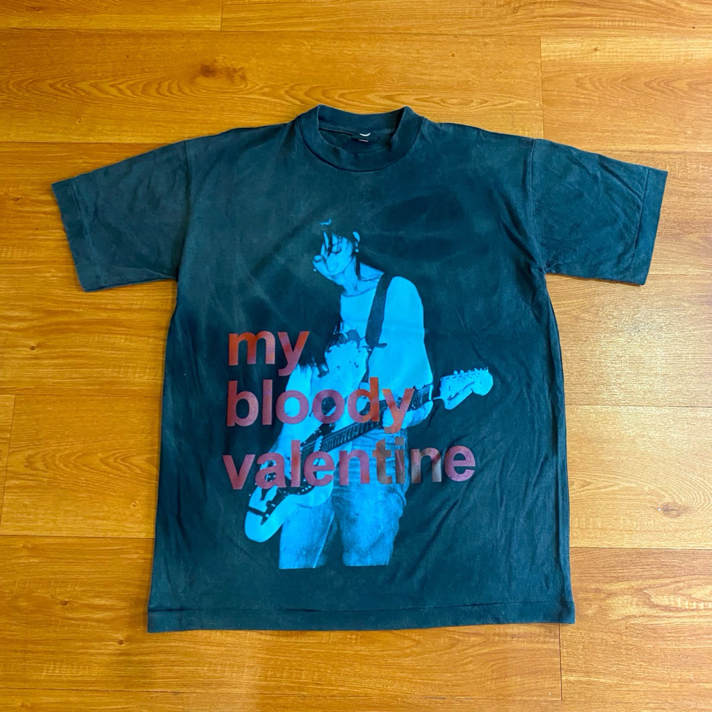 KAOS TSHIRT MY BLOODY VALENTINE BOOTLEG CUSTOM BY ALLTHETIME VINTAGE FADED