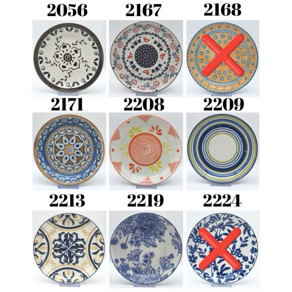 (KHUSUS INSTAN ) piring keramik 8” 20cm piring sakura piring keramik motif