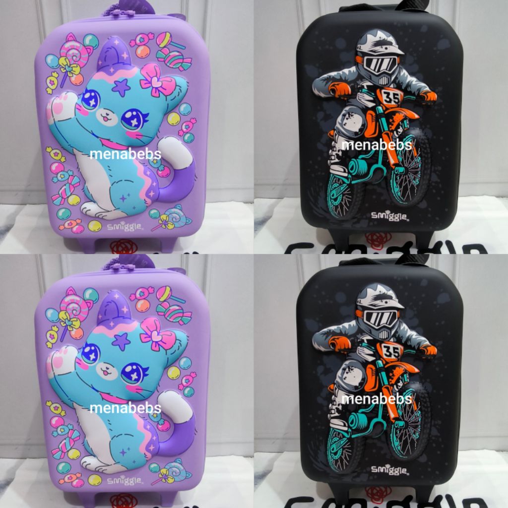 Smiggle Trolley bag Htop Junior Animalia / Sky Hi / Lets Play /Movin original
