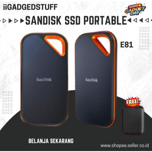 SanDisk Extreme PRO Portable SSD 4TB Type-C USB 3.2 V2 Hardisk Eksternal