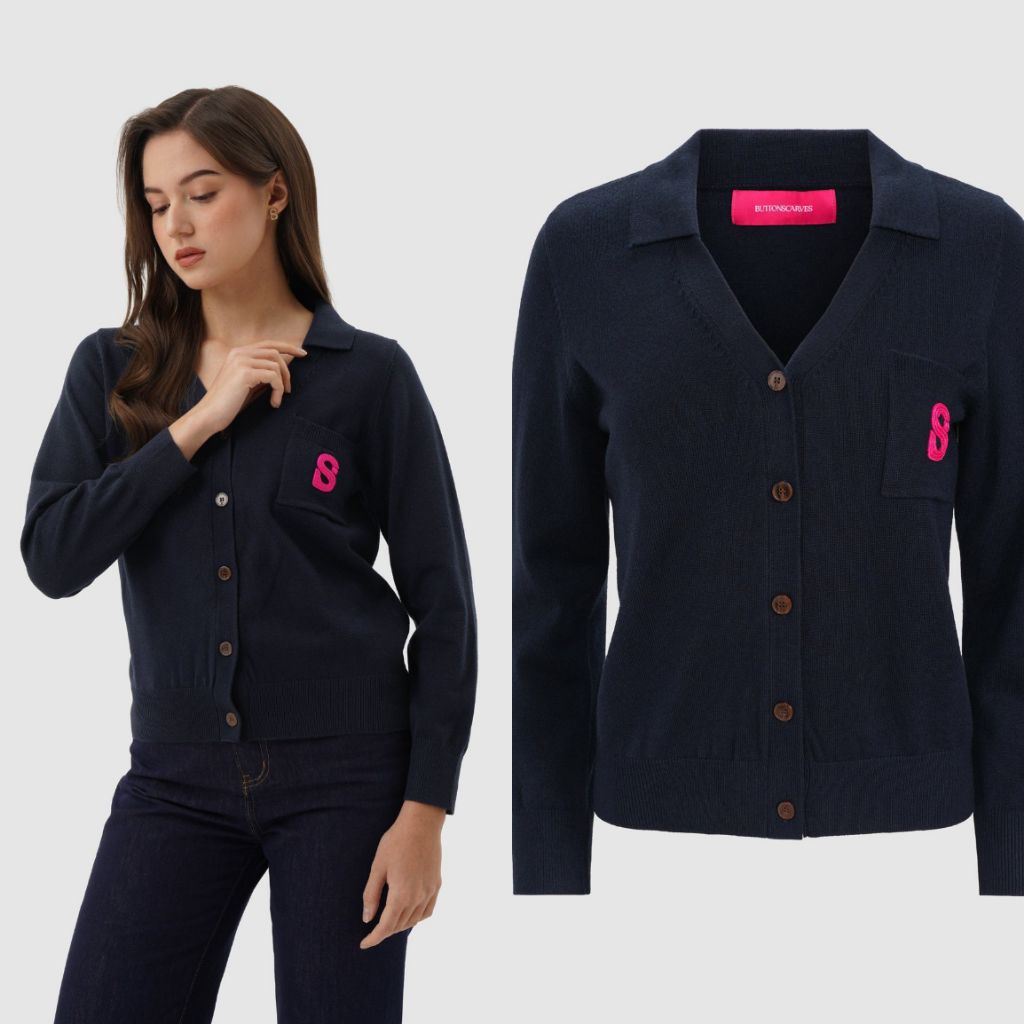 (Under Tag) Buttonscarves Signature Cardigan New