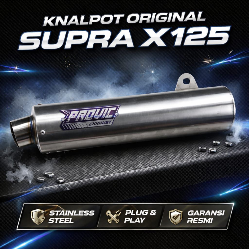 Knalpot Racing Supra X125 PNP Leher Ori Silincer Only PNP SUPRA x125