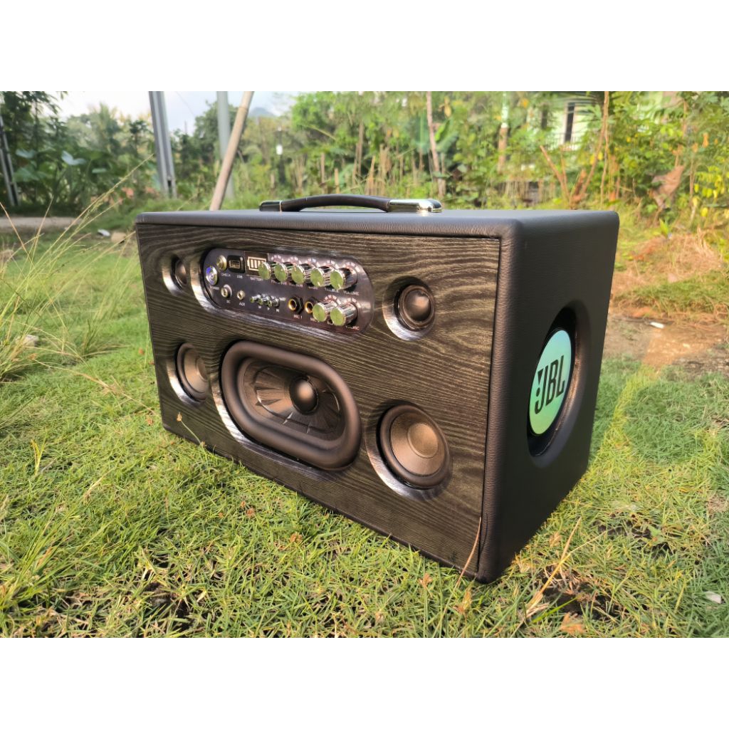 DIY speaker portable  Boombox 3 200watt bluethoot karaoke usb aux