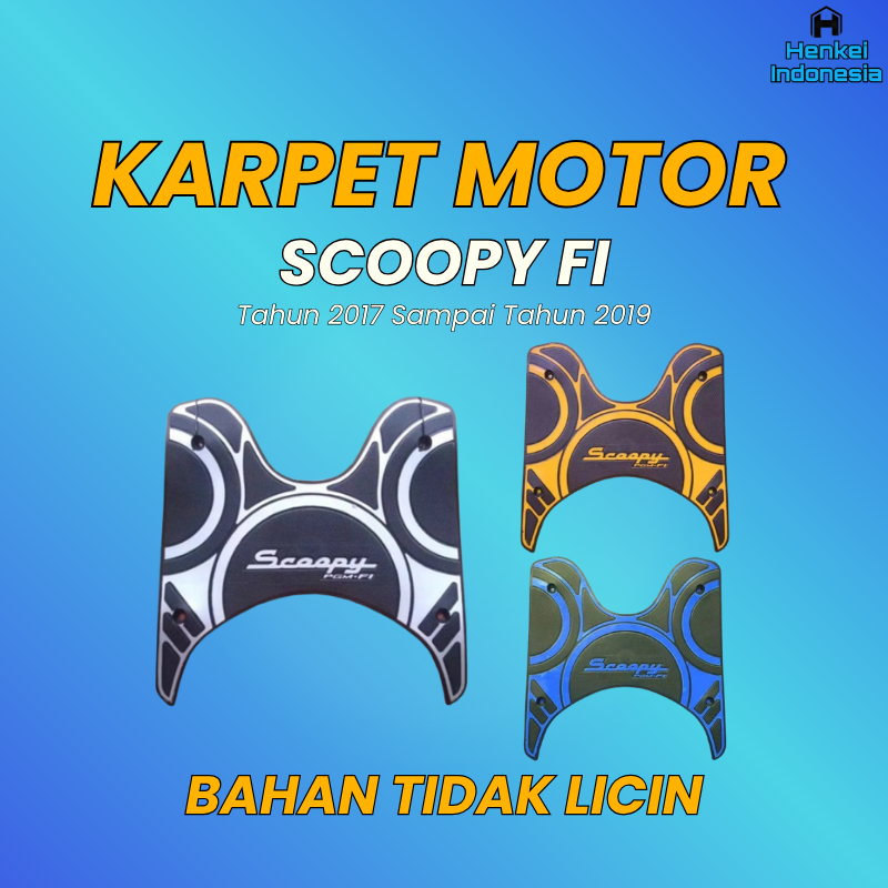 Karpet Motor Scoopy - Alas Kaki Motor Scoopy Tahun 2016 - Keset Motor Scoopy 2020 - 2021