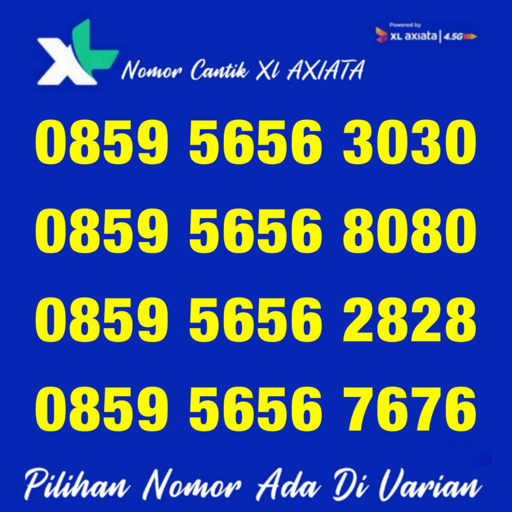 Kartu Perdana Nomor Cantik XL Axiata - SUPER SUPER MANIS - ABAB CDCD - 0859 5656 - 7676 8080 3030 28