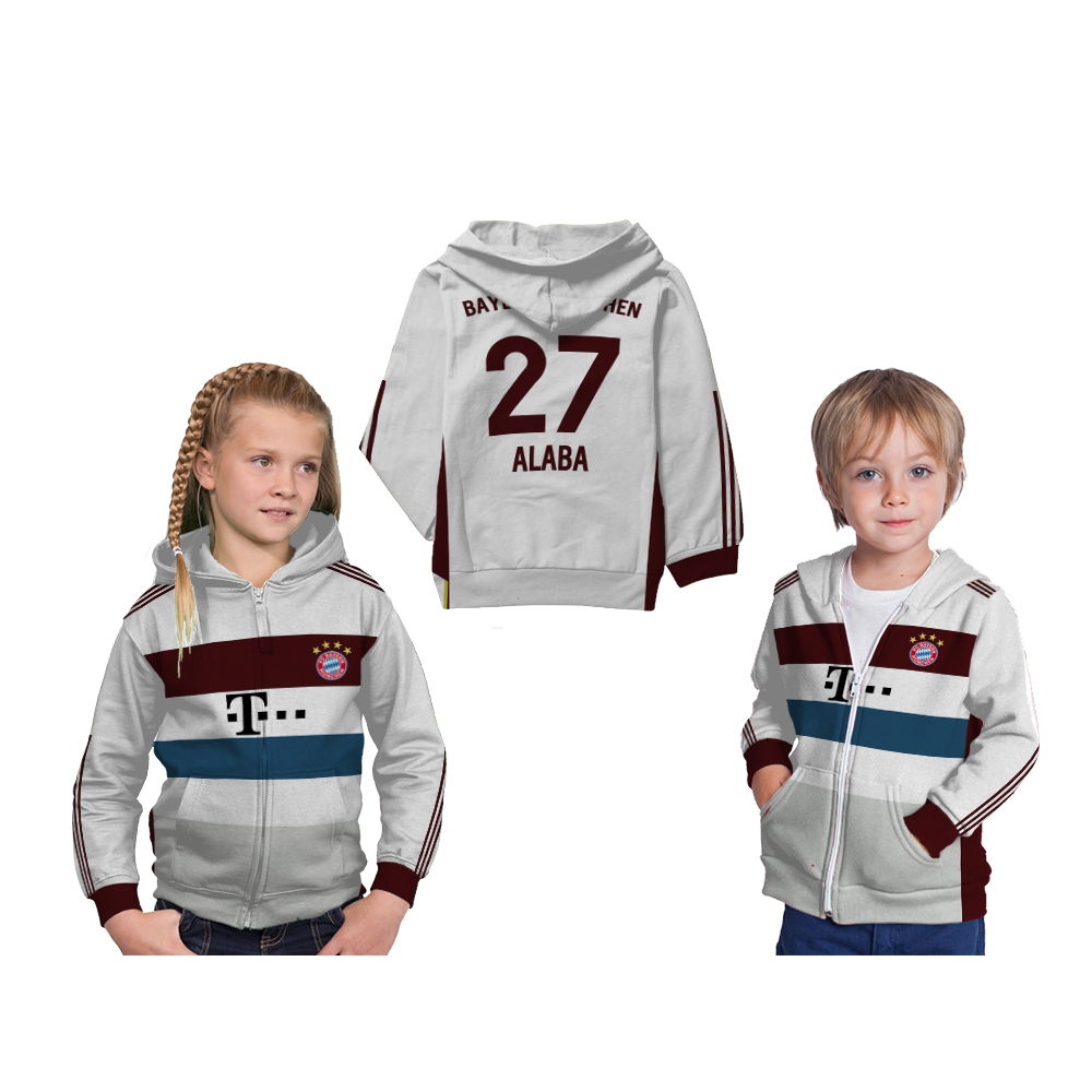 Jaket Hoodie Anak Jersey Sepakbola Football Fc Bayern Munchen VINTAGE 2014-2015 Full Printing Free C