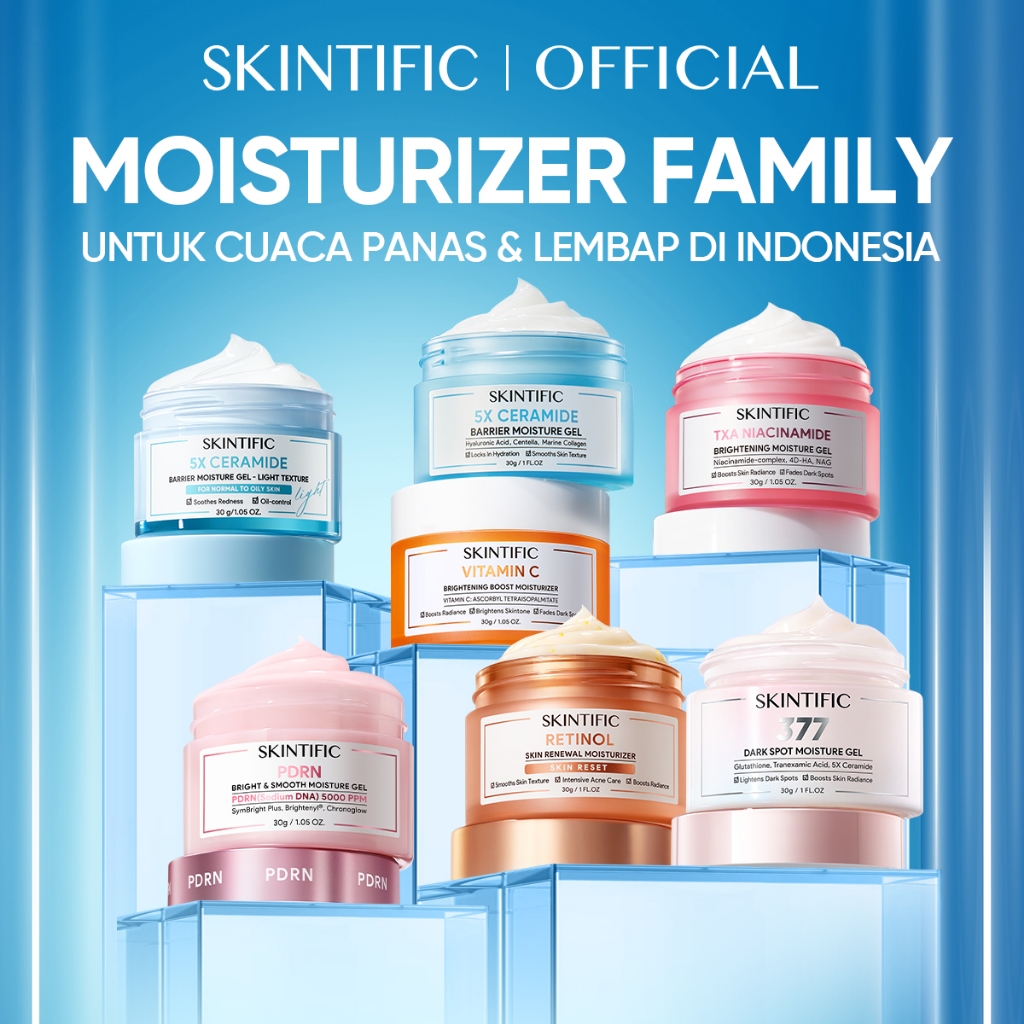 SKINTIFIC - Gel Moisturizer All-in-1 Series | 5X Ceramide Barrier TXA Niacinamide Brightening Cream 