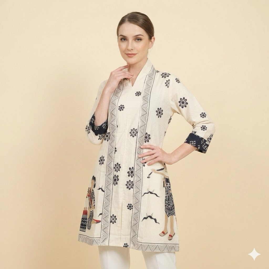Shanaya Batik Tunik Setali Batik Printing Motif Mbok Jamu