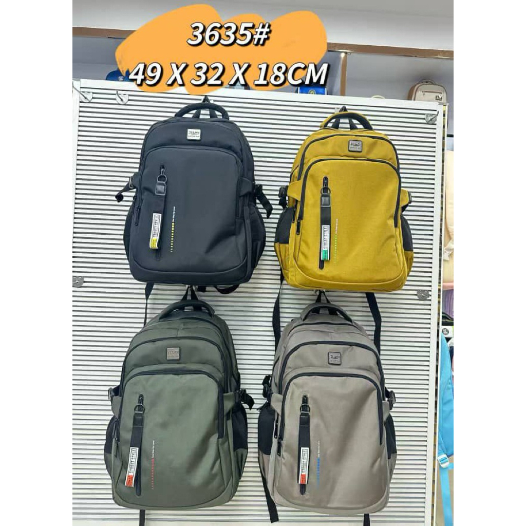 TAS / RANSEL SEKOLAH FASHION CEWE/COWO ABEGEH KANTOR BAHAN ANTI AIR / TEBAL EMBOS ORIGINAL